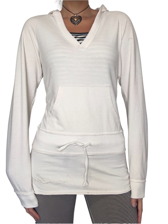 American Vintage Tops - Y2K Hooded Pullover Top